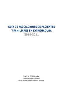 Guía Asociaciones de Pacientes y Familiares en Extremadura