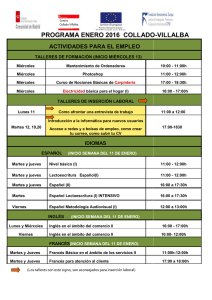 programa rograma enero 2016 collado collado