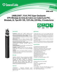 UNIBLEND®, 15 kV, PVC Súper Deslizante EPR