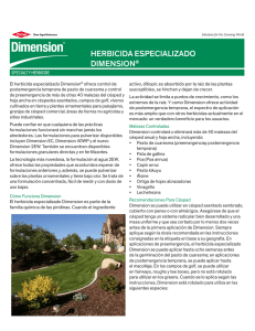 herbicida especializado dimension - SDS