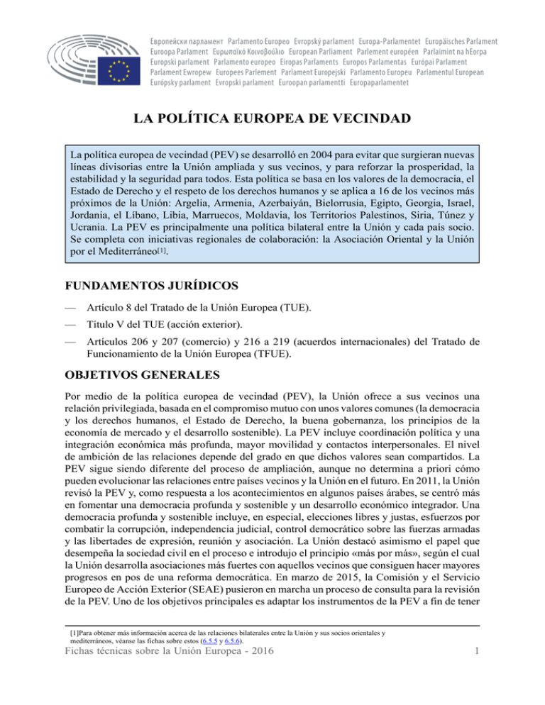 La política europea de vecindad