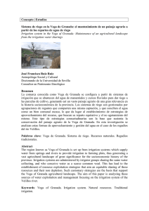 Concepto | Estudios Sistema de riego en la Vega de Granada: el