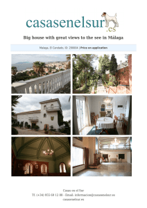 Big house with great views to the see in Málaga