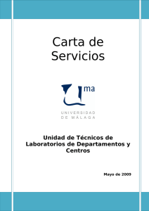 Carta de Servicios - Universidad de Málaga