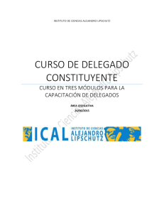 Curso de Delegado Constituyente