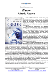 El error Alfredo Abarca
