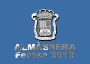 Libro de Fiestas - Ajuntament d`Almàssera