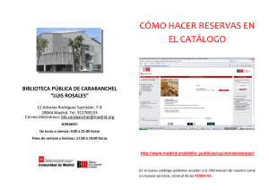 cómo hacer reservas en el catálogo - Directorio de bibliotecas de la