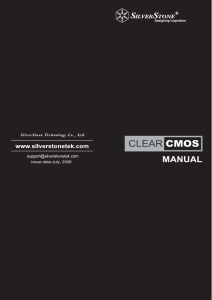 clear cmos - SilverStone