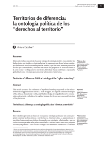Territorios de diferencia: la ontología política de los “derechos al
