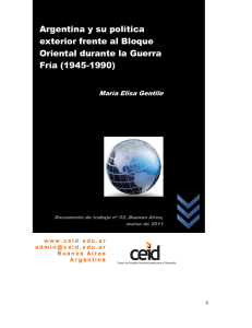 Argentina y su política exterior frente al Bloque Oriental