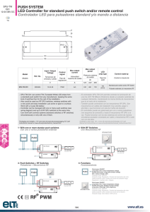 Controlador LED para pulsadores standard y/o mando a