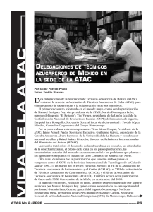 Vida de la ATAC - Delegaciones de técnicos azucareros de México