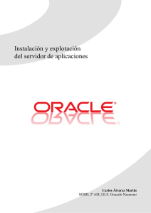 Instalación y explotación del servidor de aplicaciones de Oracle