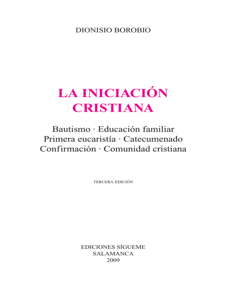 La Iniciación Cristiana