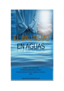 Jorge E. Pino V – Bautismo en Aguas