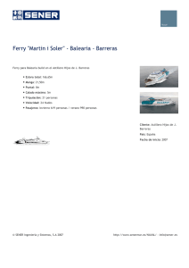 Ferry "Martin i Soler" - Balearia - Barreras