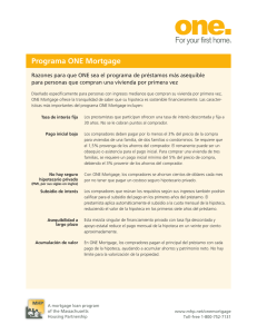 Programa ONE Mortgage - Massachusetts Housing Partnership