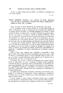 NOVOA MONREAL (Eduardo): «Los elementos` del delito. Explicación