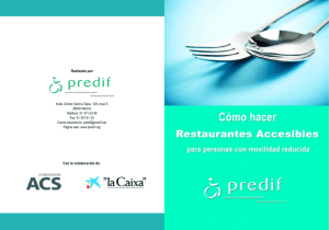 ¿Cómo hacer Restaurantes Accesibles?