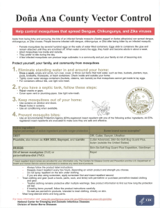 Page 1 Doña Ana County Vector Control Help control mosquitoes