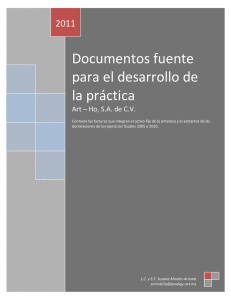 Documentos fuente para el desarrollo de la práctica