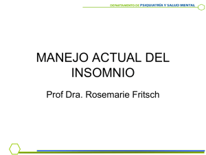 manejo actual del insomnio - Sociedad Médica de Santiago