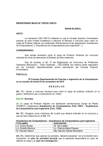 registrado bajo n° cdcic-239/15 - Departamento de Ciencias e