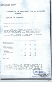 ii . - sentencia de proclamacion de alcaldes