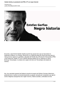 Estefan Garfias, la postulación del PRD y PT con negro