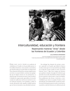 Interculturalidad, educación y frontera