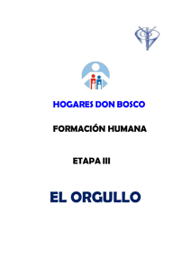 EL ORGULLO - Hogares Don Bosco