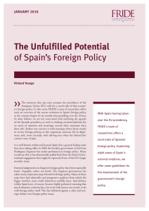 The Unfulfilled Potential of Spain`s Foreign Policy