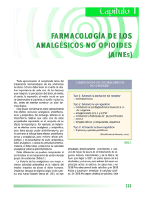 FARM ACOLOGÍA DE LOS AN ALGÉSICOS NO OPIOIDES ( AINE s