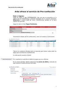 Arba ofrece el servicio de Pre