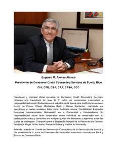 Eugenio M. Alonso Alonso Presidente de Consumer Credit