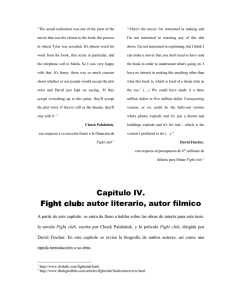 Capítulo IV. Fight club: autor literario, autor fílmico