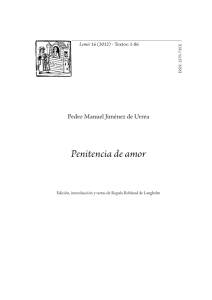 Pedro Manuel Jiménez de Urrea, Penitencia de amor