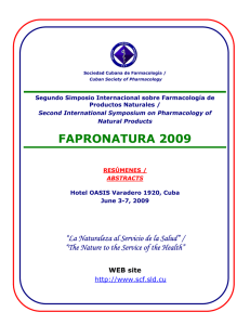 fapronatura 2009 - Sociedad Cubana de Farmacología