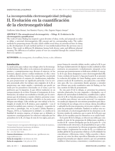 II. Evolución en la cuantificación de la electronegatividad / The