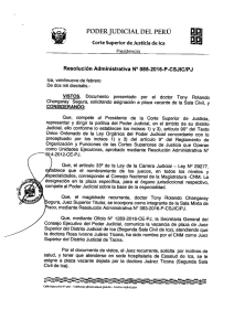 Page 1 PODERJUDICIAL DEL PERÚ ll Corte Superior de Justicia