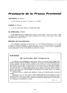 Prontuario do la Prensa Provincial