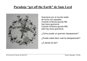 Paradoja “get off the Earth” de Sam Loyd