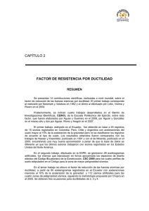 CAPÍTULO 2 FACTOR DE RESISTENCIA POR DUCTILIDAD