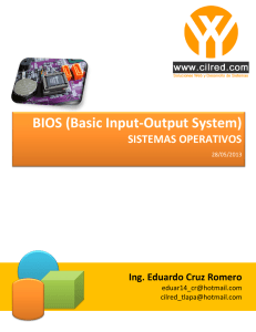 BIOS (Basic Input-Output System) - Soluciones Tics