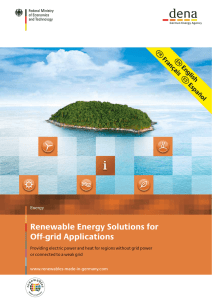Renewable Energy Solutions for Off-grid Applications