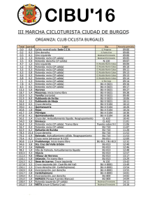 III MARCHA CICLOTURISTA CIUDAD DE BURGOS ORGANIZA
