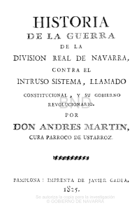 Historia de la guerra de la división real de Navarra contra el intruso