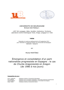 Émergence et consolidation d`un parti nationaliste