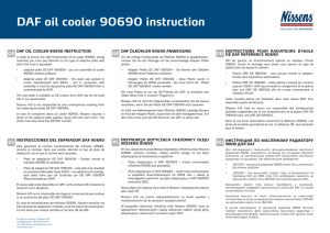 DAF oil cooler 90690 instruction